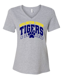 Burlington Edison Cheer V-Neck T-Shirt Design 1