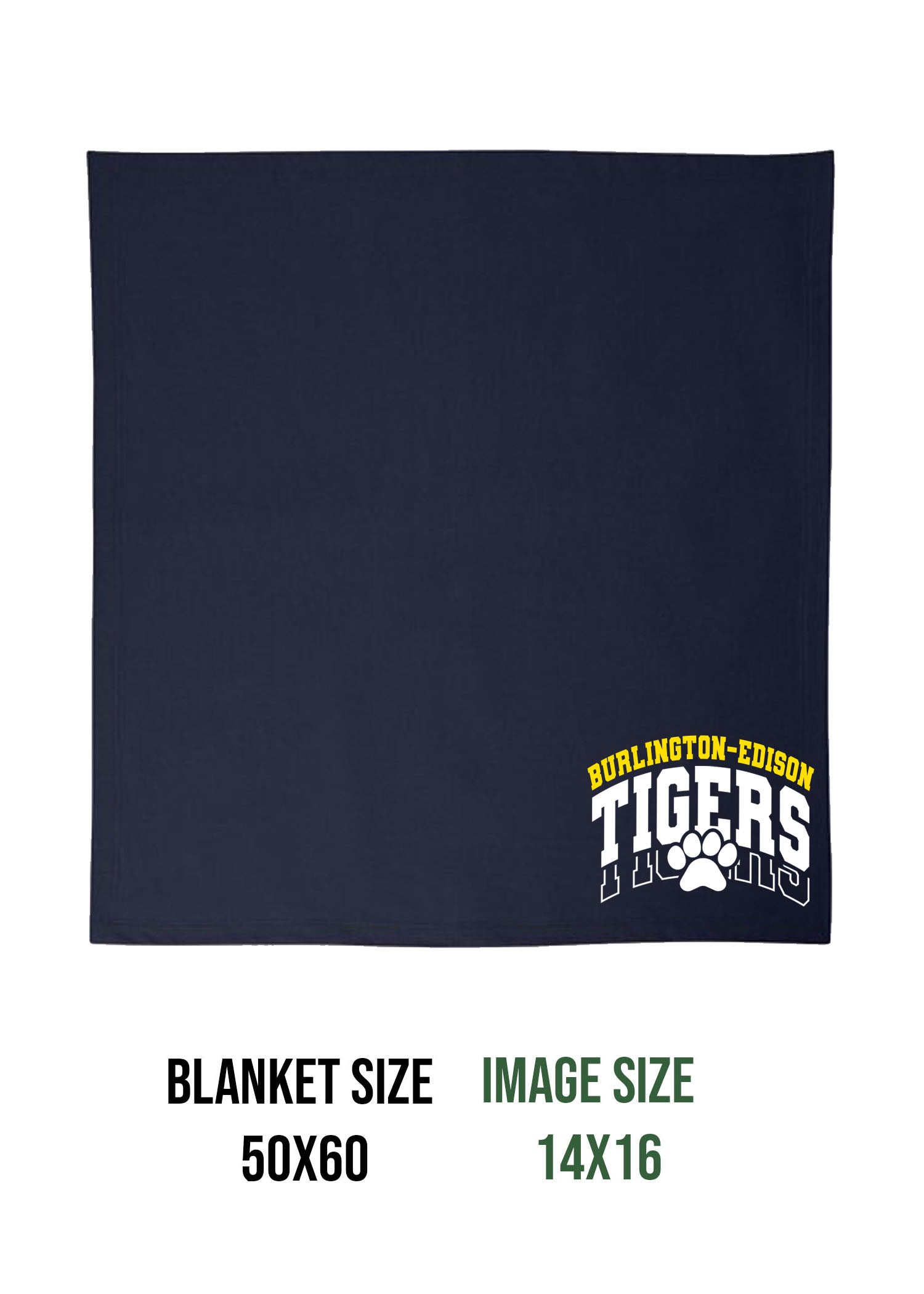 Burlington Edison Cheer Design 1 Blanket