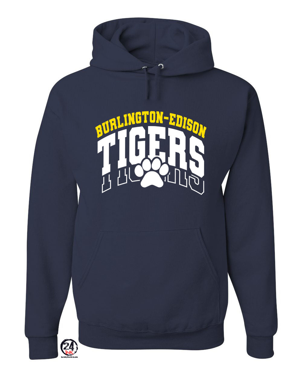 Burlington Edison Cheer Hooded Sweatshirt Design 1