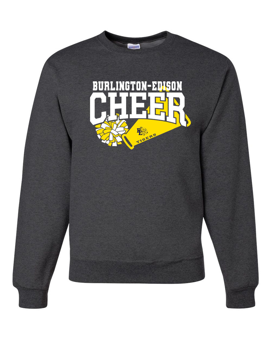 Burlington Edison Cheer non hooded sweatshirt Design 2