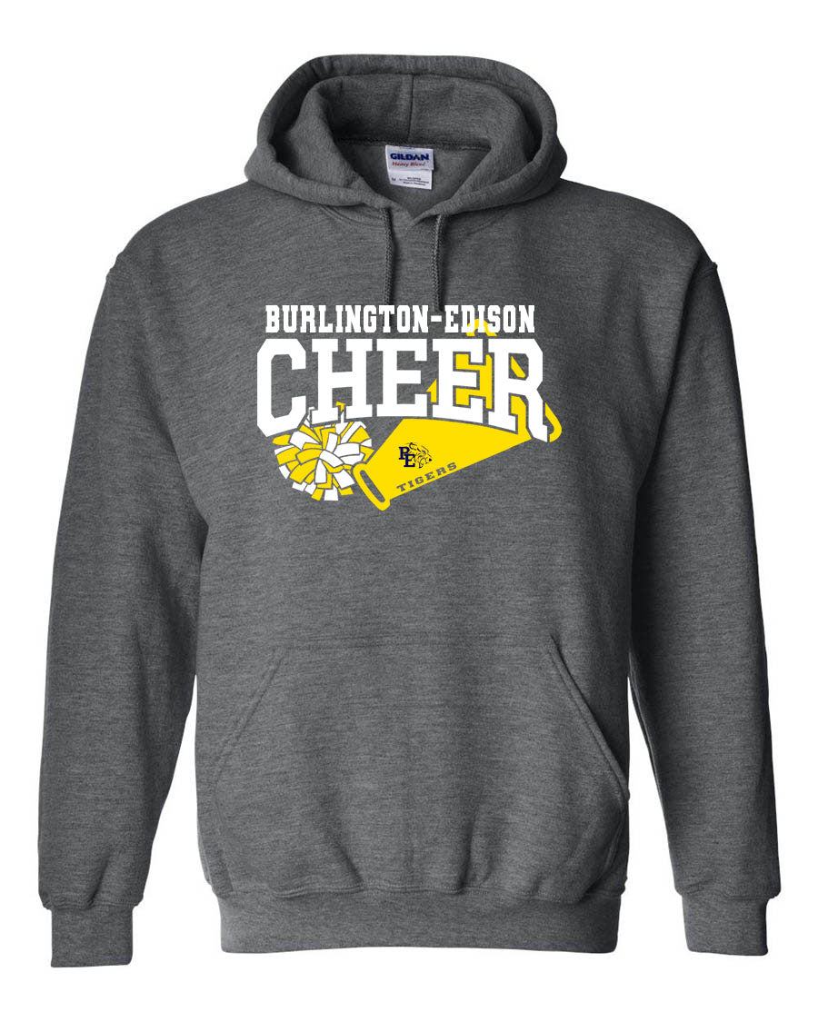 Burlington Edison Cheer Hooded Sweatshirt Design 2