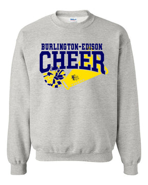 Burlington Edison Cheer non hooded sweatshirt Design 2