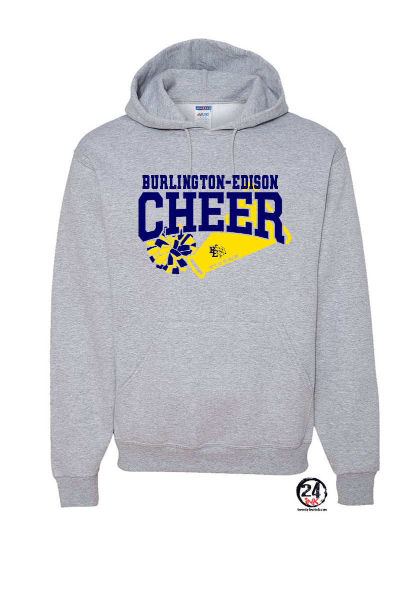 Burlington Edison Cheer Hooded Sweatshirt Design 2