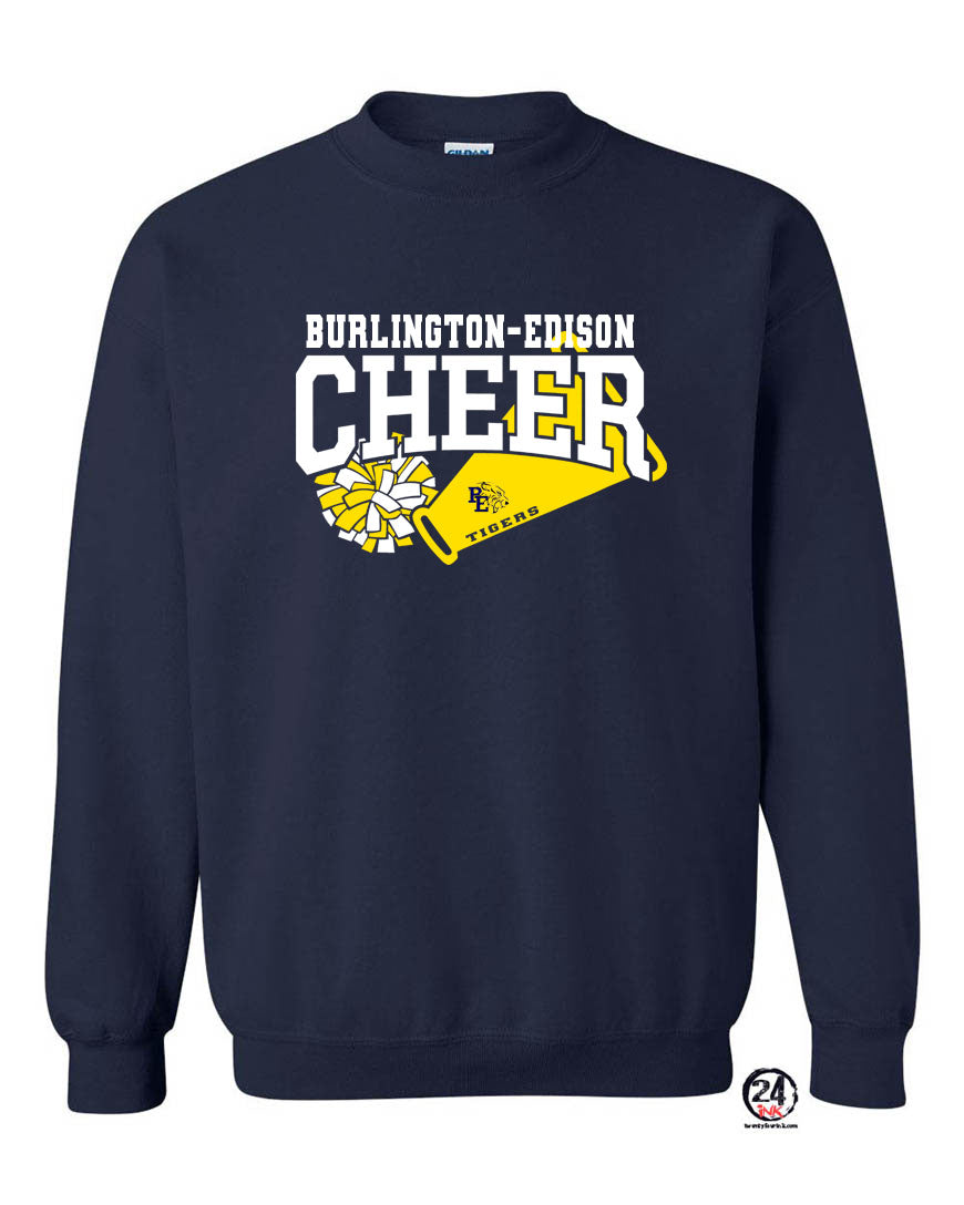 Burlington Edison Cheer non hooded sweatshirt Design 2