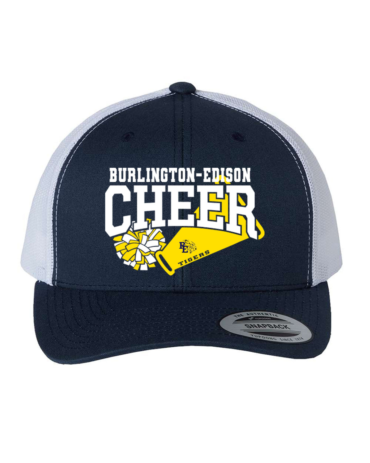 Burlington Edison Cheer Design 2 Trucker Hat