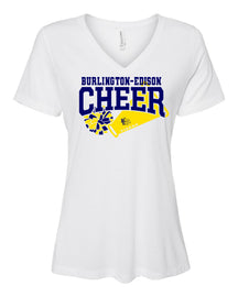 Burlington Edison Cheer V-Neck T-Shirt Design 2