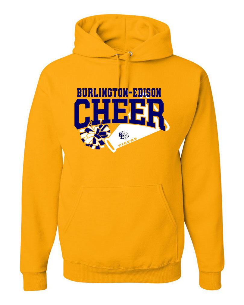 Burlington Edison Cheer Hooded Sweatshirt Design 2