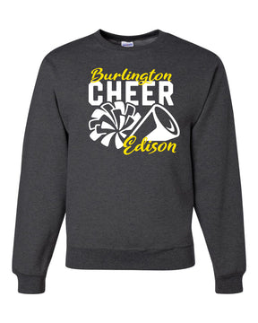 Burlington Edison Cheer non hooded sweatshirt Design 3