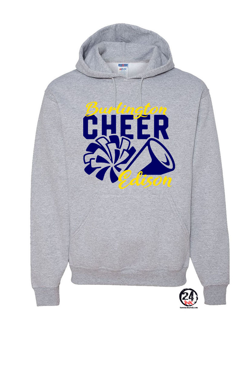 Burlington Edison Cheer Hooded Sweatshirt Design 3