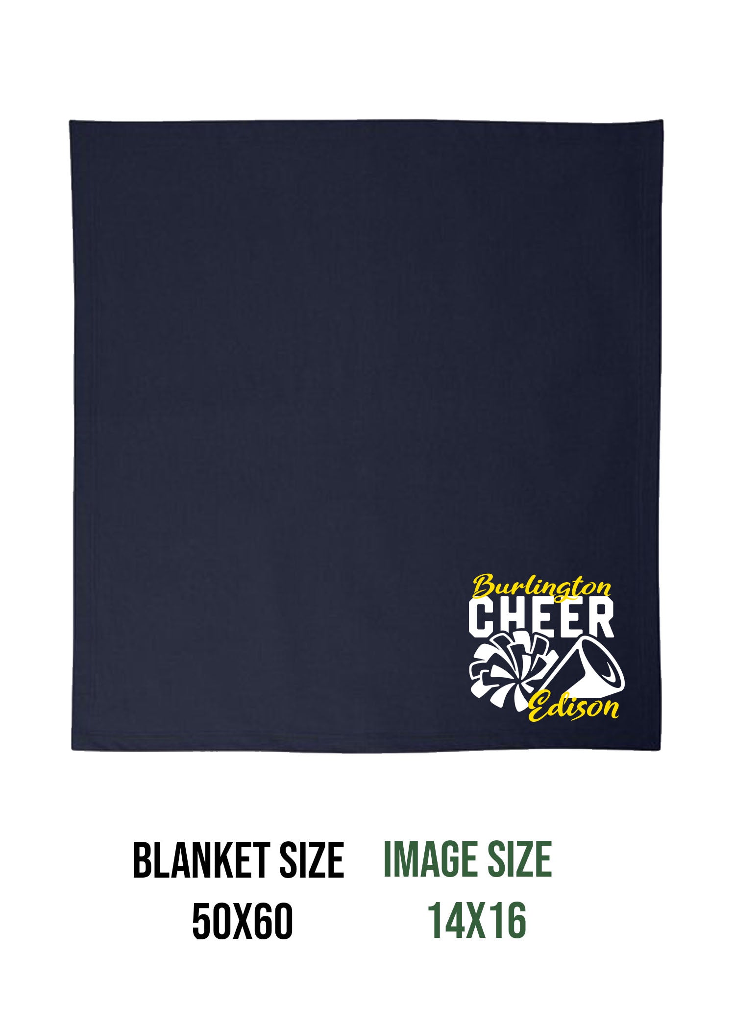 Burlington Edison Cheer Design 3 Blanket