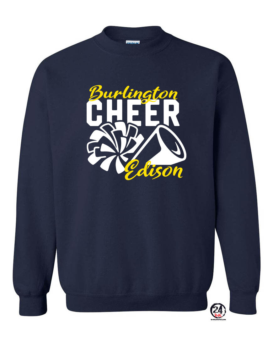 Burlington Edison Cheer non hooded sweatshirt Design 3