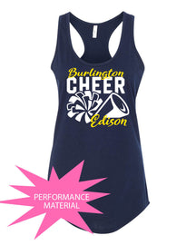 Burlington Edison Cheer Performance Racerback Tank Top Design 3