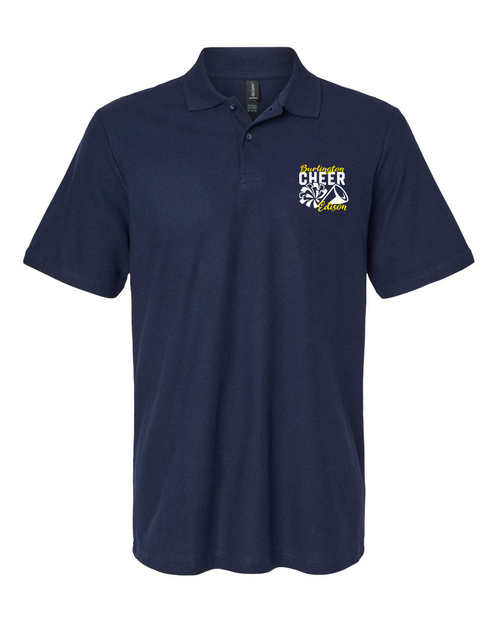 Burlington Edison Cheer Polo T-Shirt Design 3