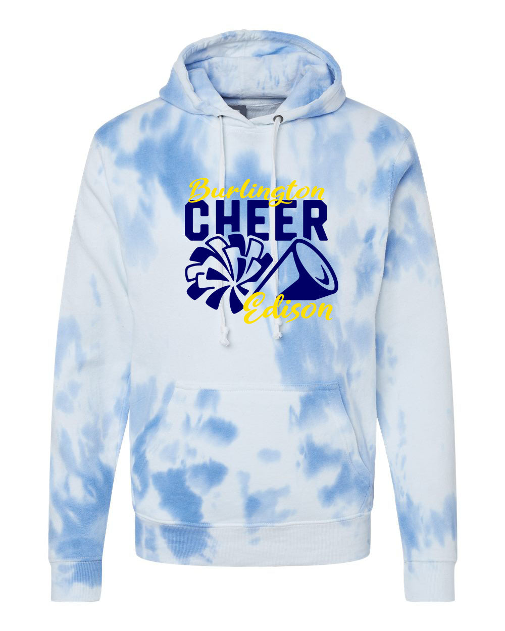 Burlington Edison Cheer Tie-Dye Hooded Sweatshirt Design 3