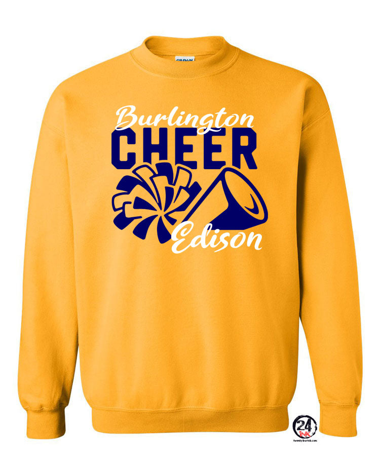 Burlington Edison Cheer non hooded sweatshirt Design 3