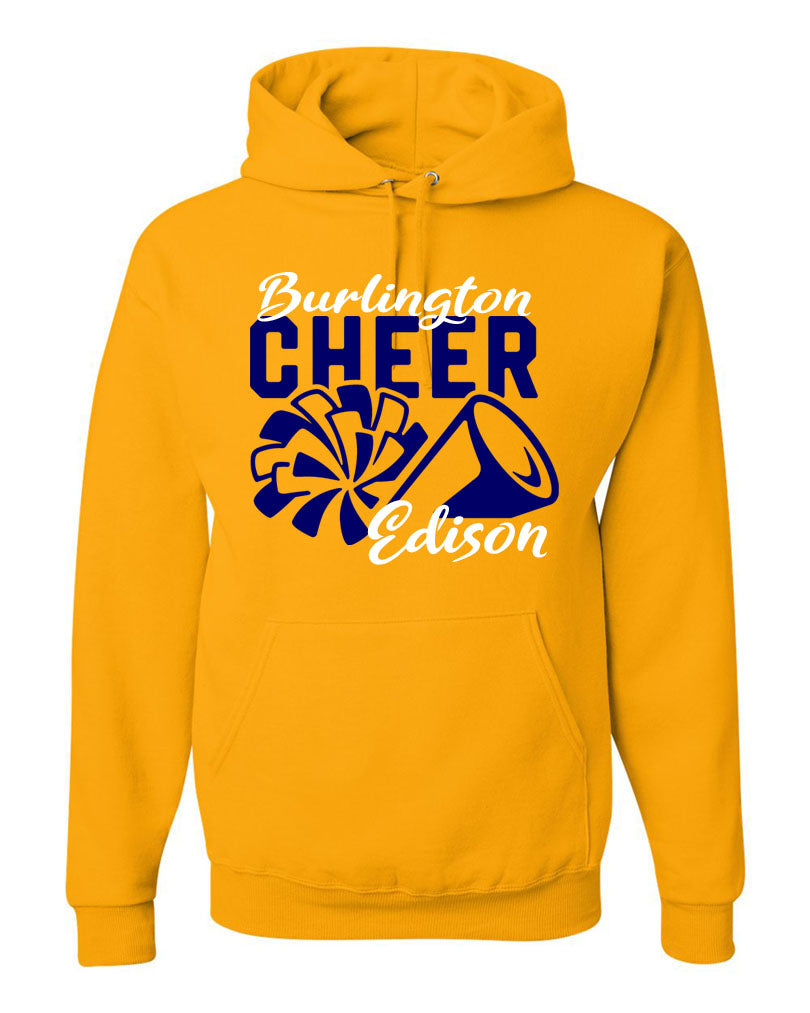 Burlington Edison Cheer Hooded Sweatshirt Design 3