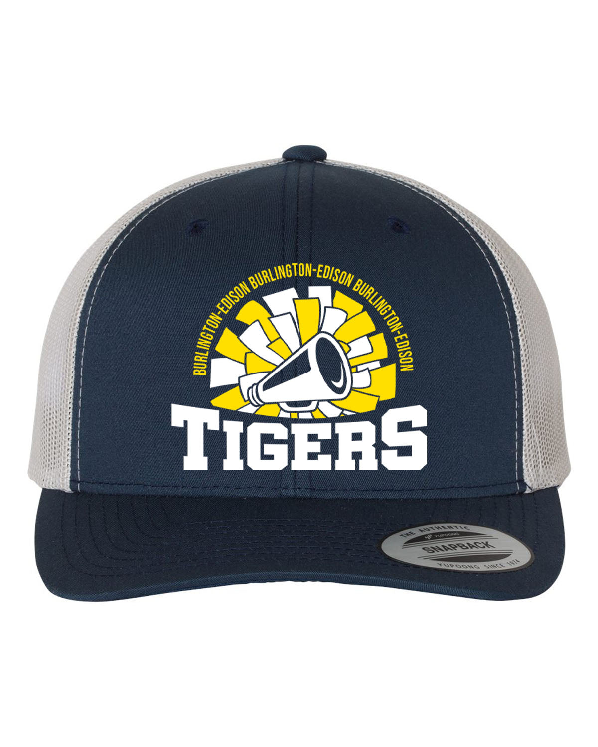 Burlington Edison Cheer Design 4 Trucker Hat