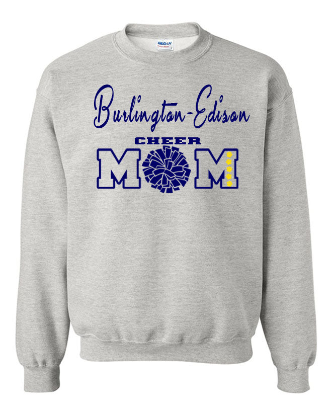 Burlington Edison Cheer non hooded sweatshirt Design 5