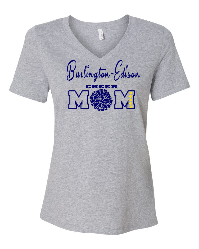 Burlington Edison Cheer V-Neck T-Shirt Design 5