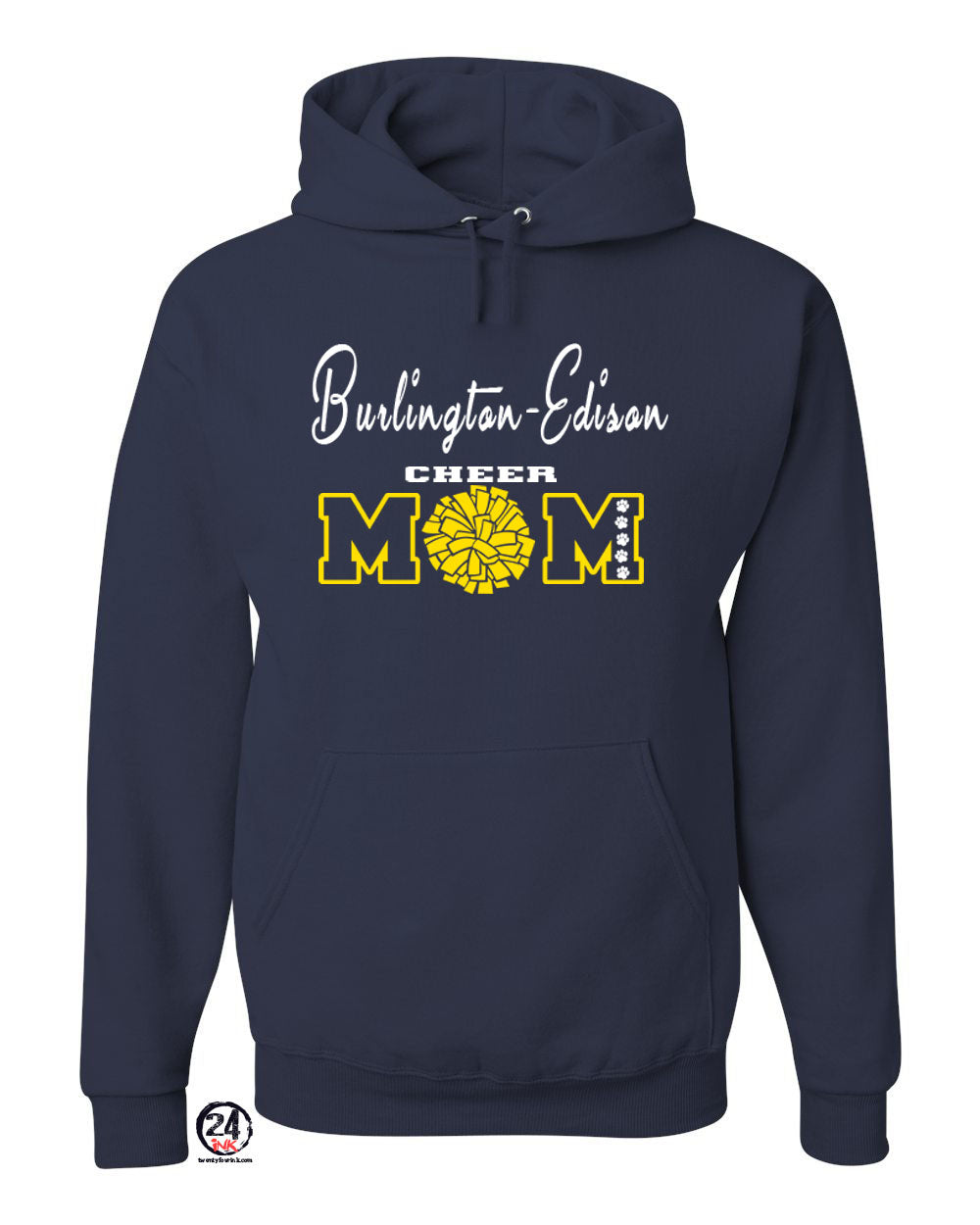 Burlington Edison Cheer Hooded Sweatshirt Design 5