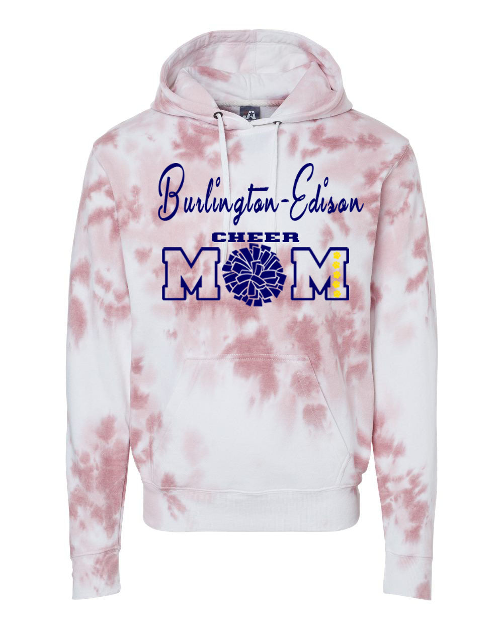 Burlington Edison Cheer Tie-Dye Hooded Sweatshirt Design 5