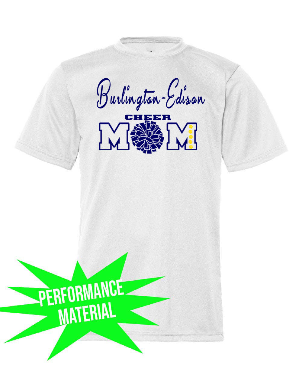 Burlington Edison Cheer Performance Material T-Shirt Design 5