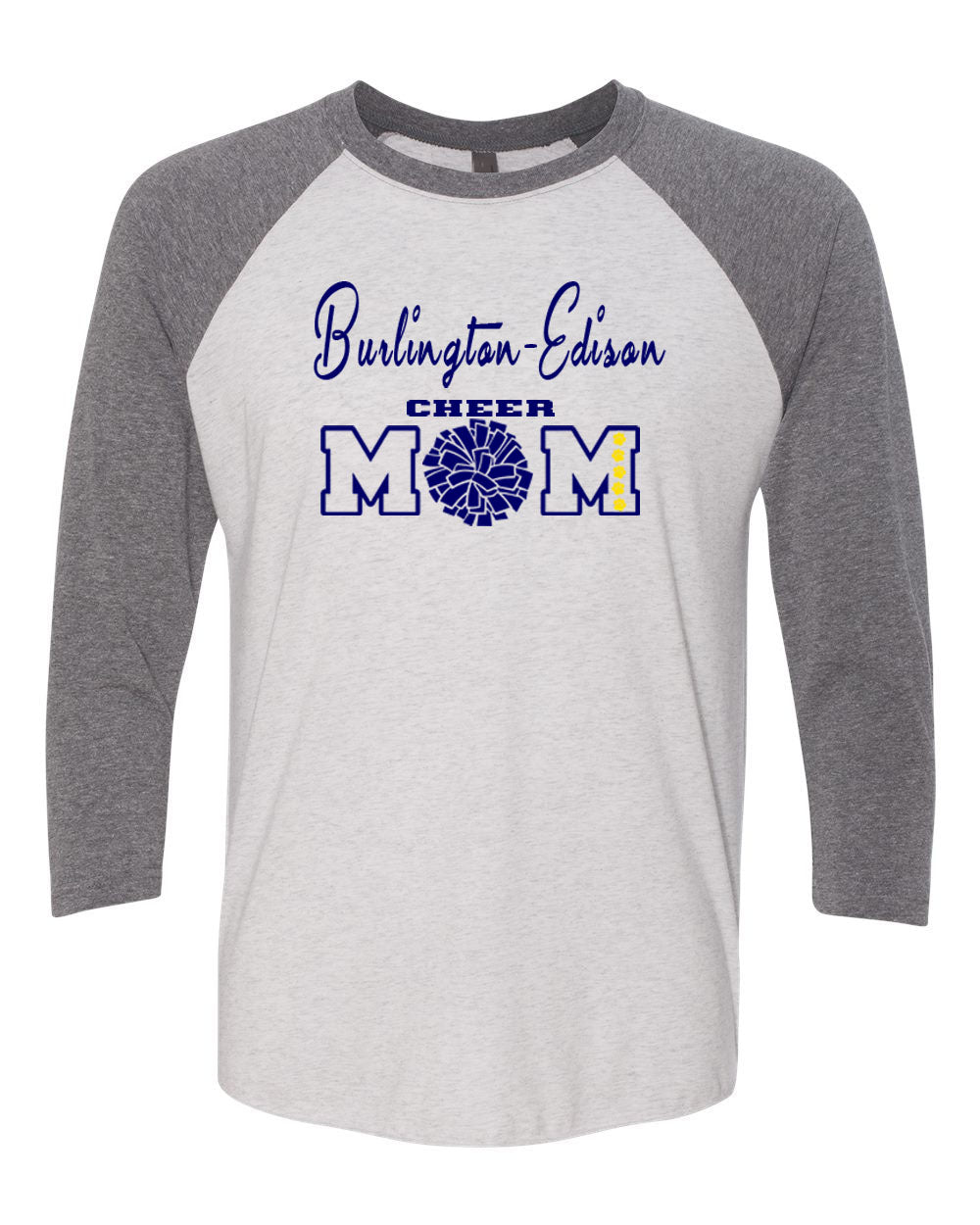 Burlington Edison Cheer raglan shirt Design 5