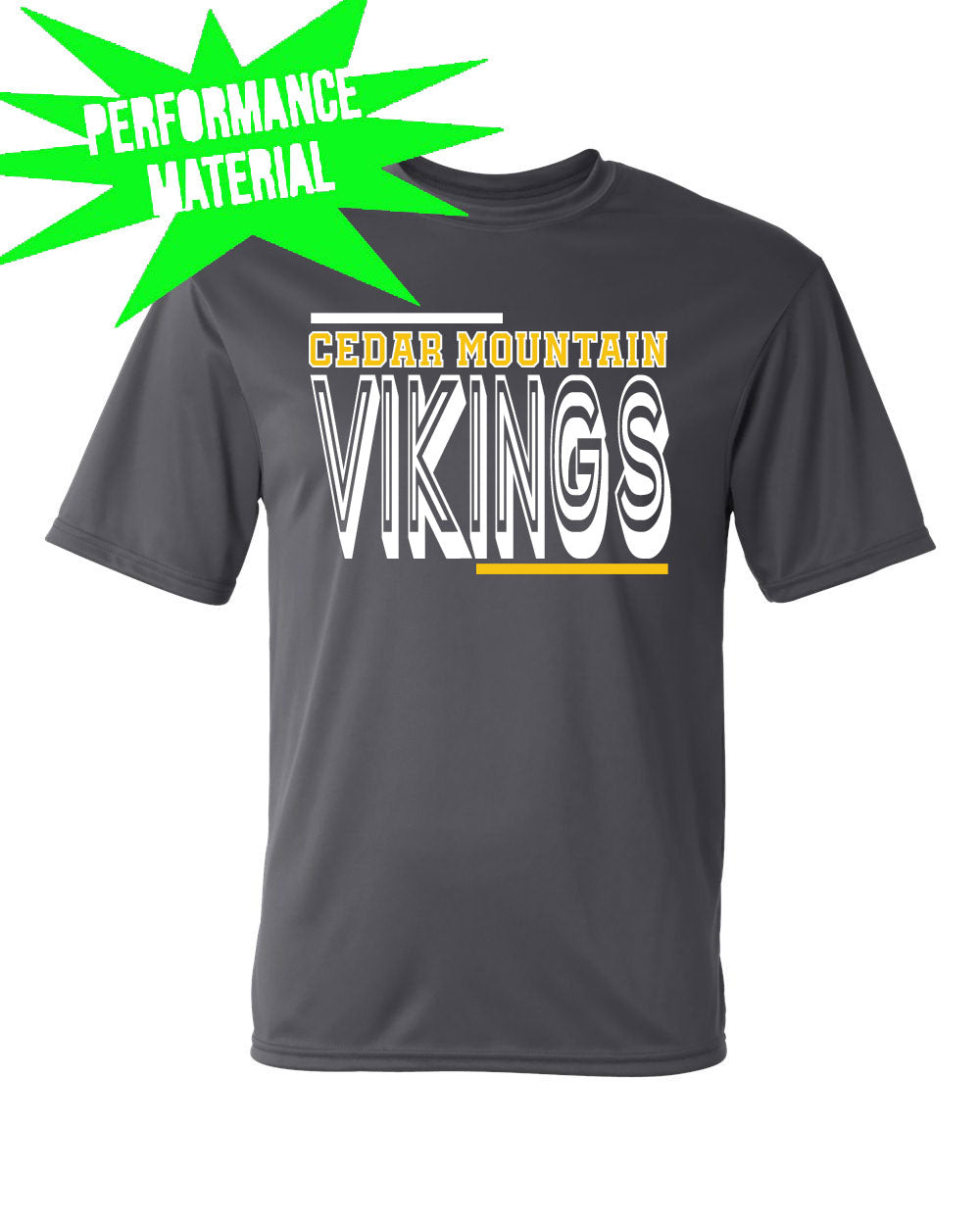 Cedar Mountain Performance Material T-Shirt  Design 2