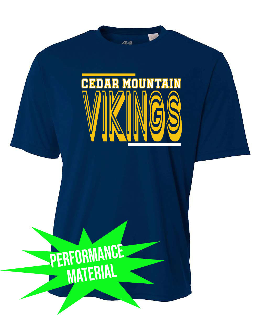 Cedar Mountain Performance Material T-Shirt  Design 2