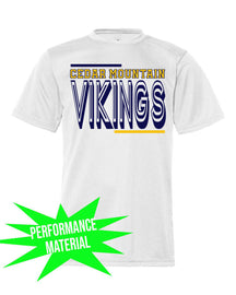 Cedar Mountain Performance Material T-Shirt  Design 2