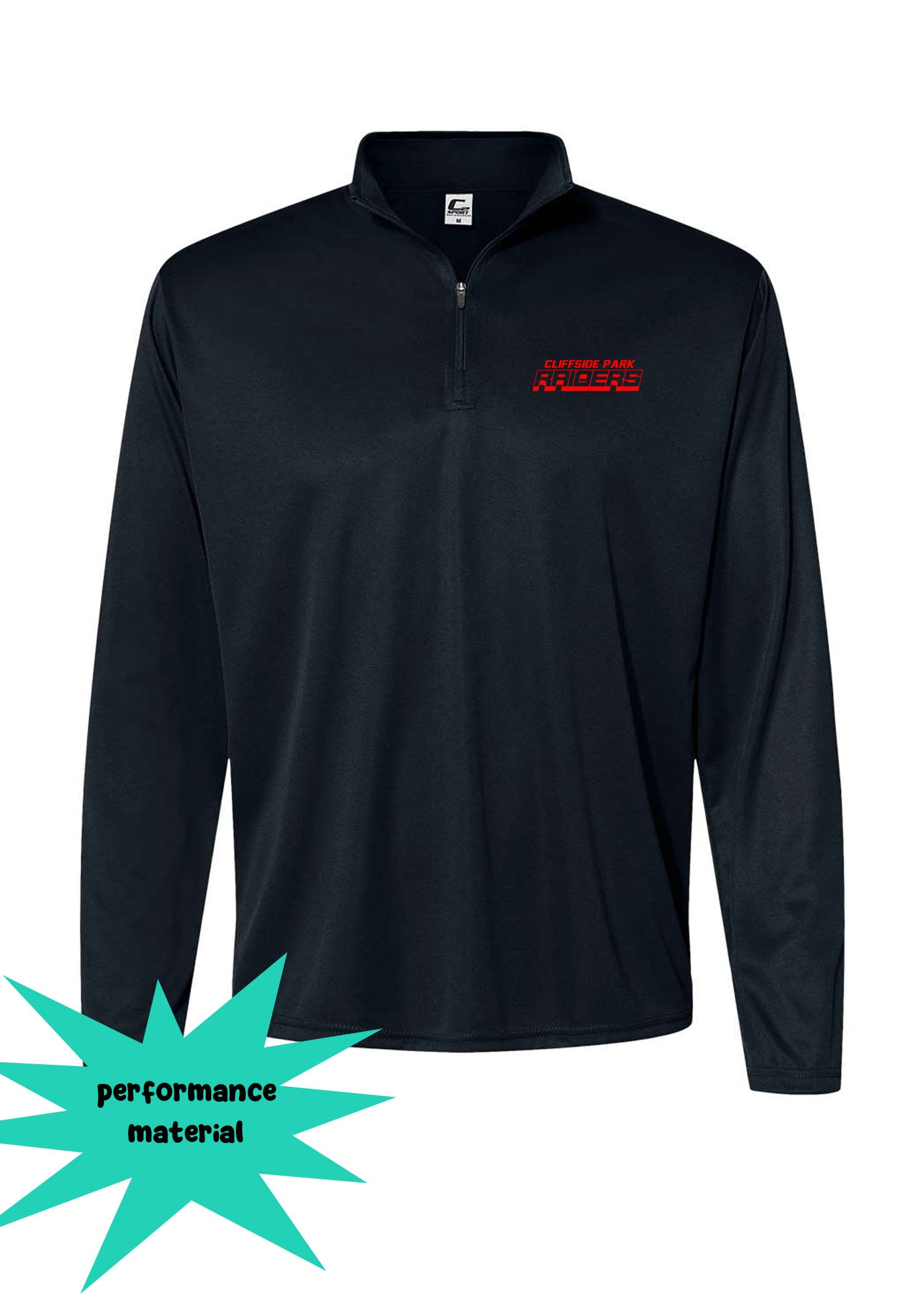 Cliffside Park Quarter Zip Long Sleeve Design 2