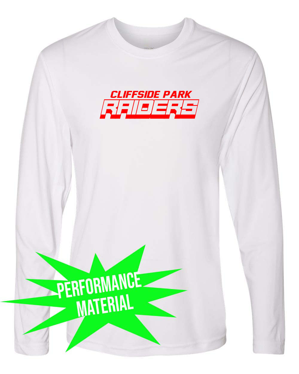 Cliffside Park Performance Material Long Sleeve Shirt Design 2