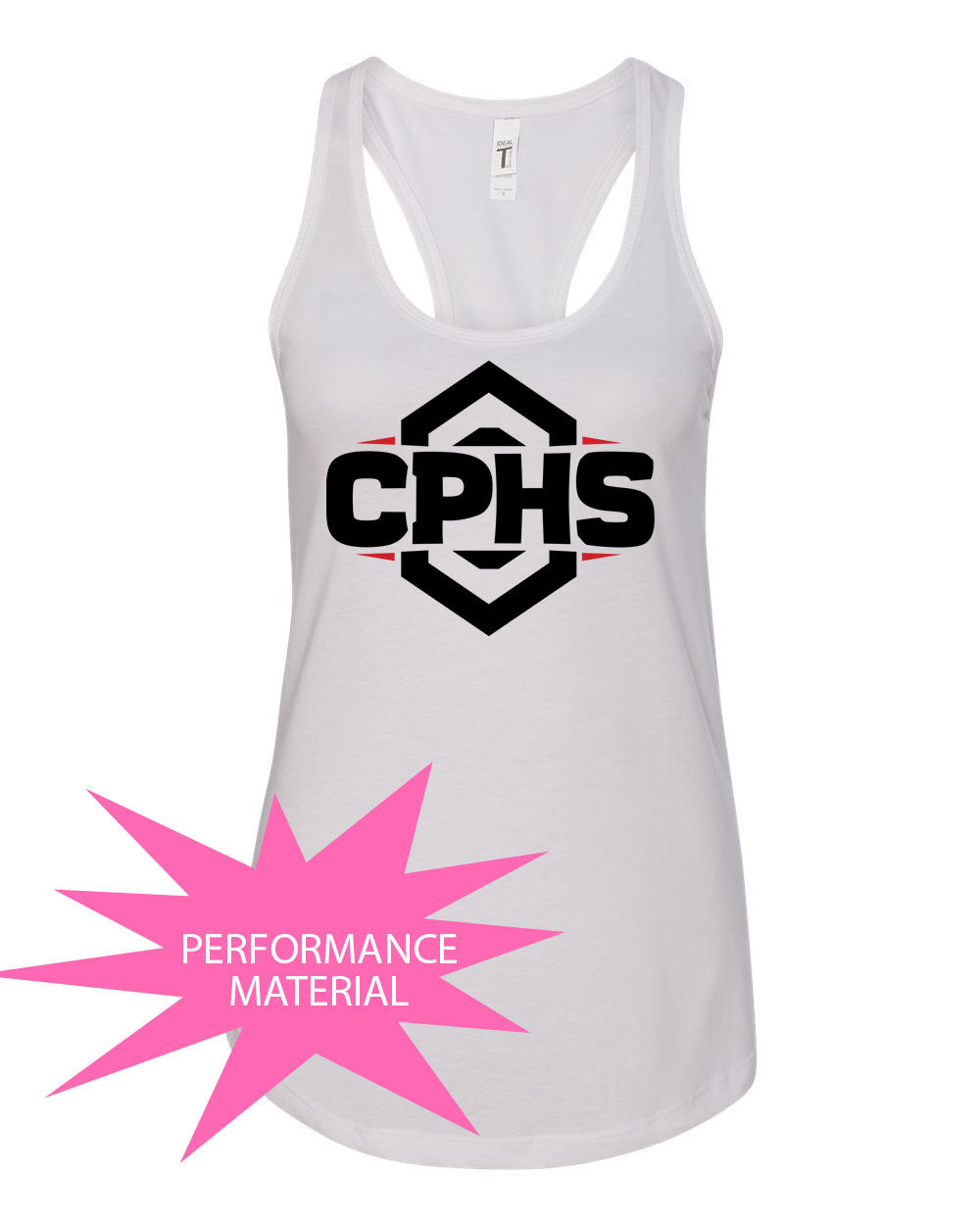 Cliffside Park Performance Racerback Tank Top Design 1