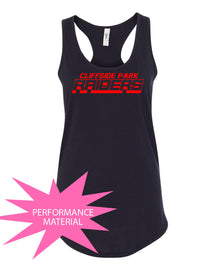 Cliffside Park Performance Racerback Tank Top Design 2