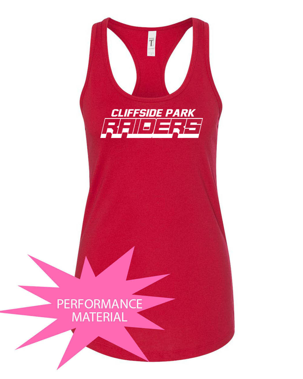 Cliffside Park Performance Racerback Tank Top Design 2
