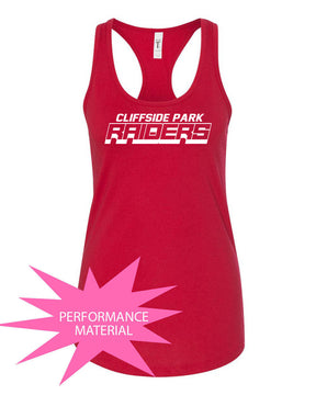 Cliffside Park Performance Racerback Tank Top Design 2