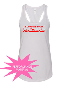 Cliffside Park Performance Racerback Tank Top Design 2