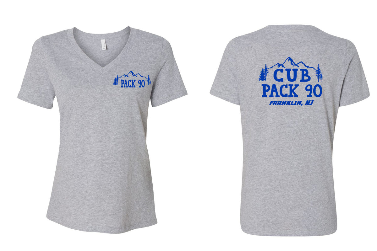 Cub Scout Pack 90 V-neck T-Shirt Design 1