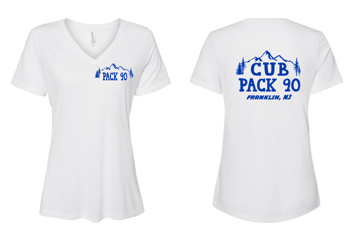 Cub Scout Pack 90 V-neck T-Shirt Design 1