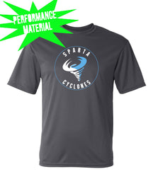 Sparta Cyclones Performance Material T-Shirt Design 1