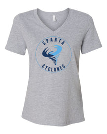 Sparta Cyclones V-neck T-shirt Design 1