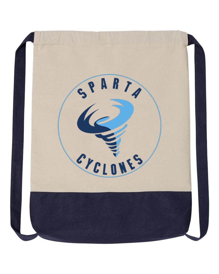 Sparta Cyclones Drawstring Bag Design 1