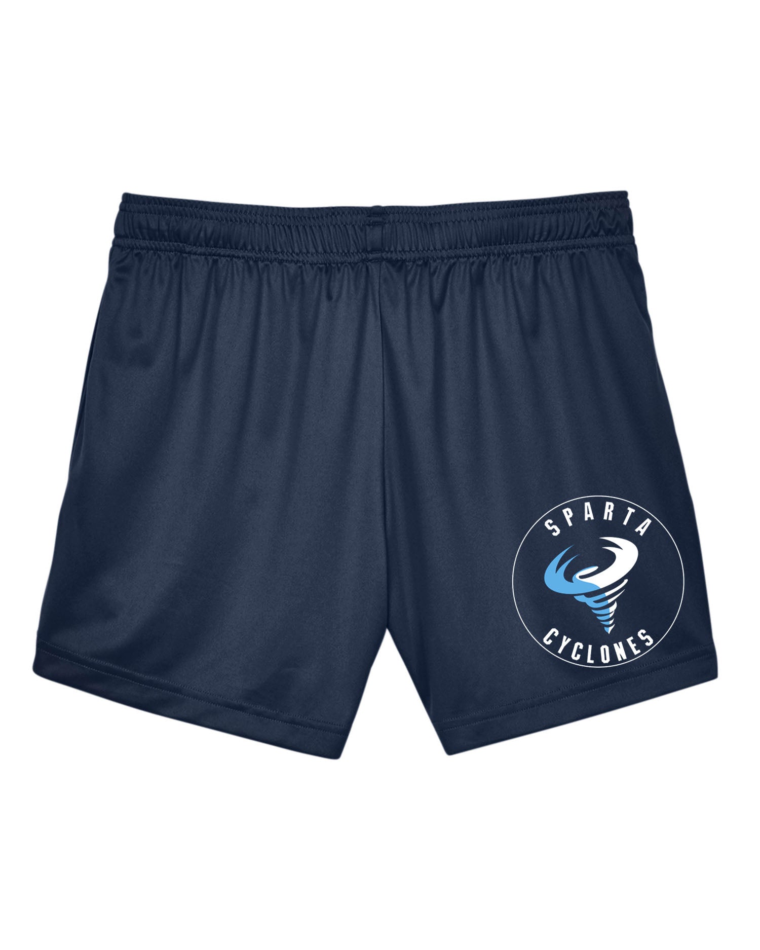 Sparta Cyclones Ladies Performance Shorts Design 1