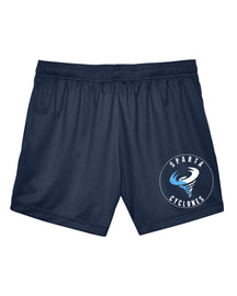 Sparta Cyclones Ladies Performance Shorts Design 1