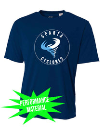 Sparta Cyclones Performance Material T-Shirt Design 1