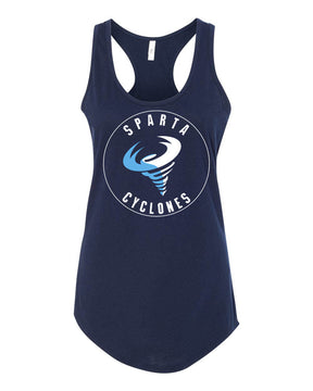 Sparta Cyclones Racerback Tank Top Design 1