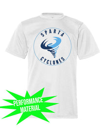 Sparta Cyclones Performance Material T-Shirt Design 1