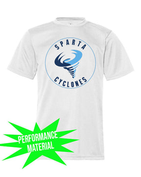 Sparta Cyclones Performance Material T-Shirt Design 1