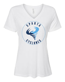 Sparta Cyclones V-neck T-shirt Design 1