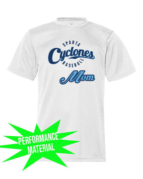 Sparta Cyclones Performance Material T-Shirt Design 2